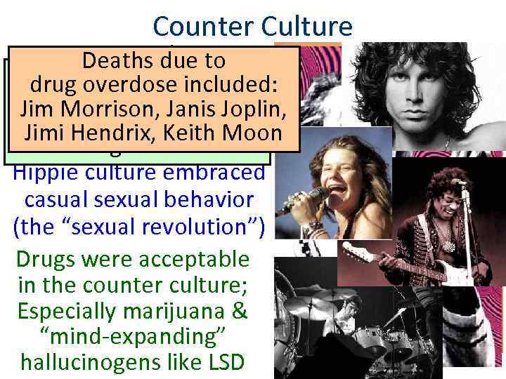 Counter Culture Counter culture Deaths due to Harvard professor in overdose included: drugthe 1960