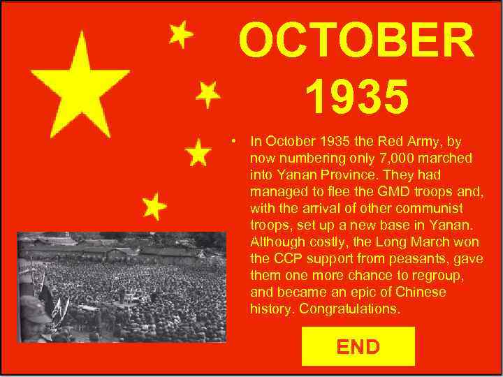 OCTOBER 1935 • In October 1935 the Red Army, by now numbering only 7,