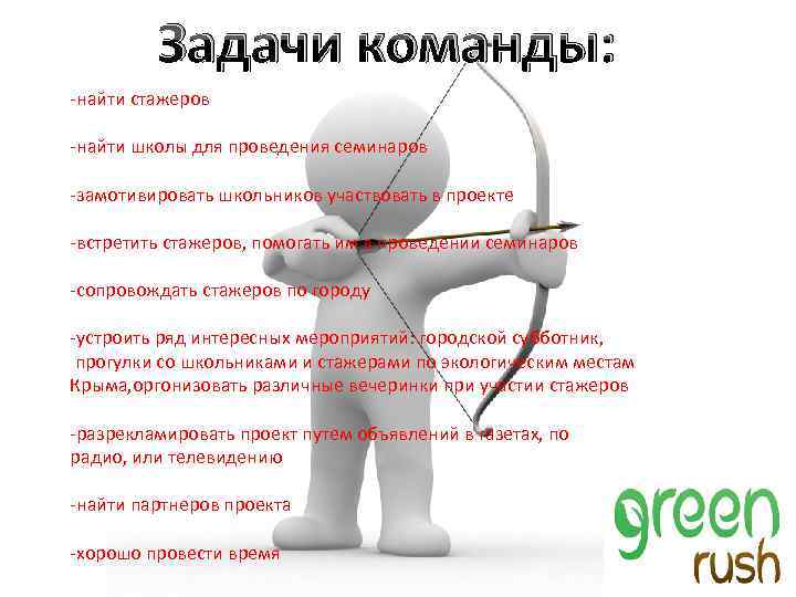 Задачи команды: Задачи команды -найти стажеров -найти школы для проведения семинаров -замотивировать школьников участвовать