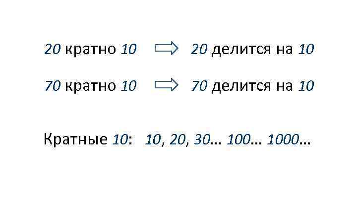 Ближайшего целого кратного 10. Кратное 10. Число кратное 10. Кратность 10. Что такое кратные десятки.