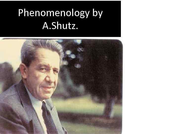 Phenomenology by A. Shutz. 