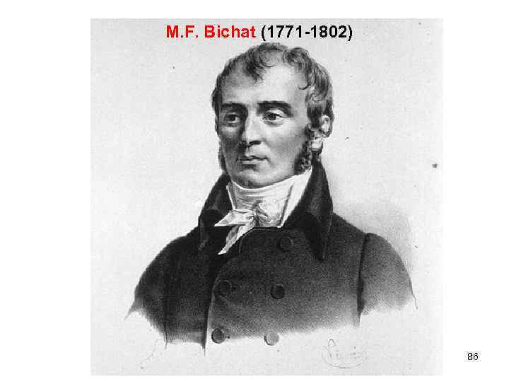 M. F. Bichat (1771 -1802) 86 