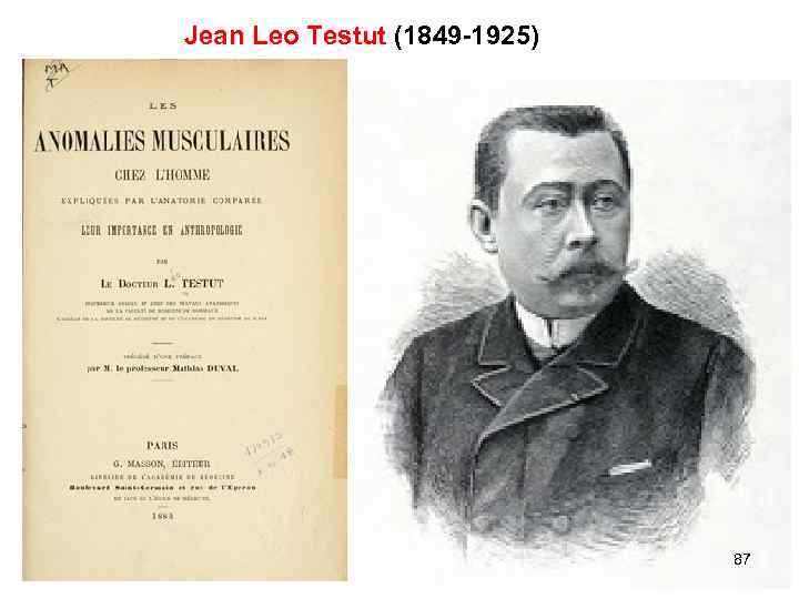 Jean Leo Testut (1849 -1925) 87 