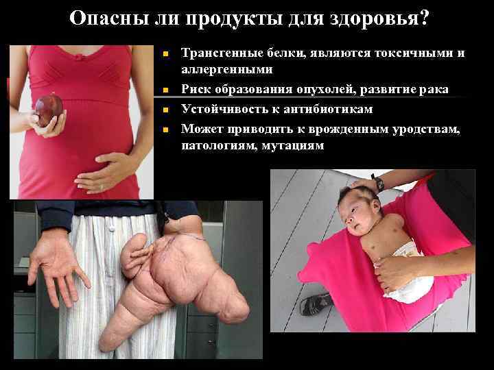 Опасны ли продукты для здоровья? n n Трансгенные белки, являются токсичными и аллергенными Риск