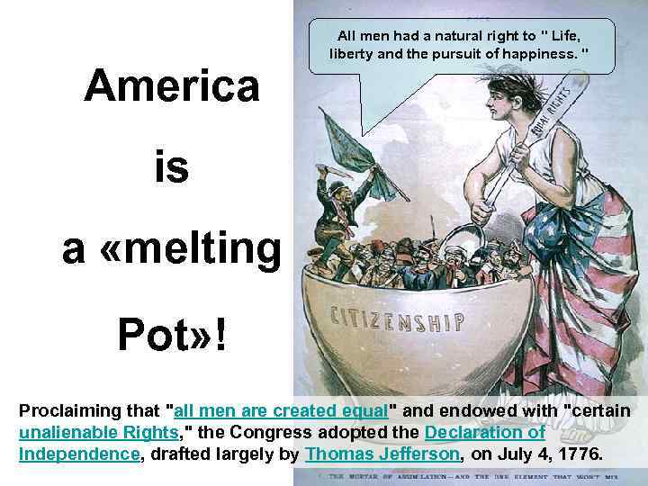 America All men had a natural right to 