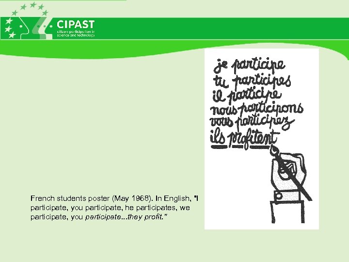 French students poster (May 1968). In English, 