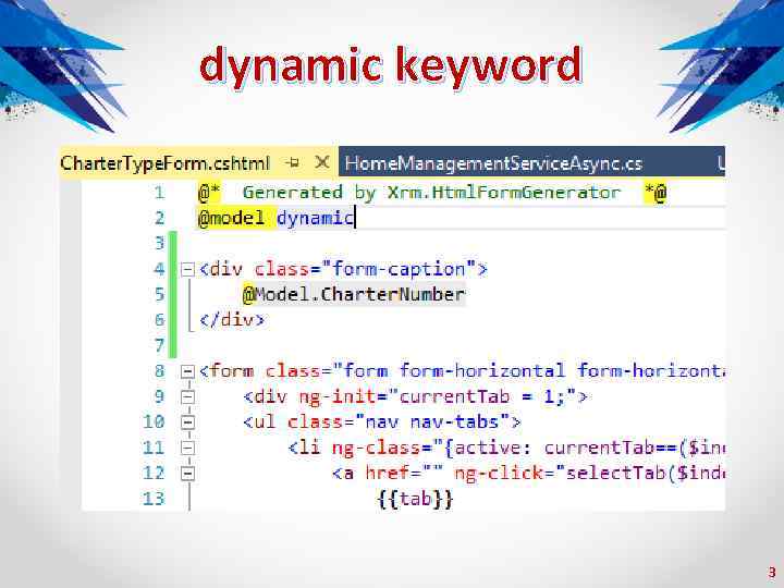 dynamic keyword 3 