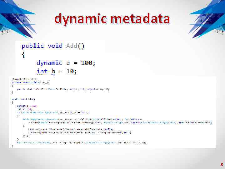 dynamic metadata 8 