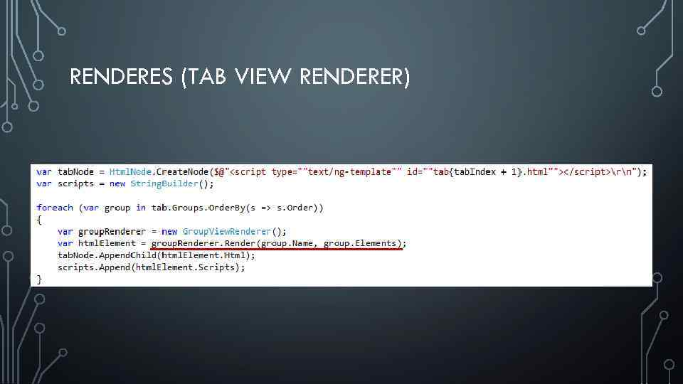 RENDERES (TAB VIEW RENDERER) 