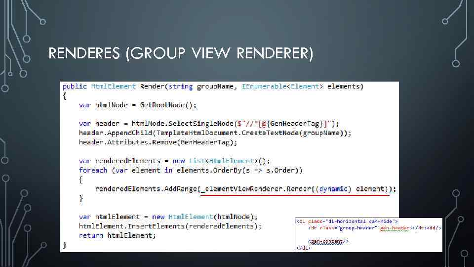 RENDERES (GROUP VIEW RENDERER) 