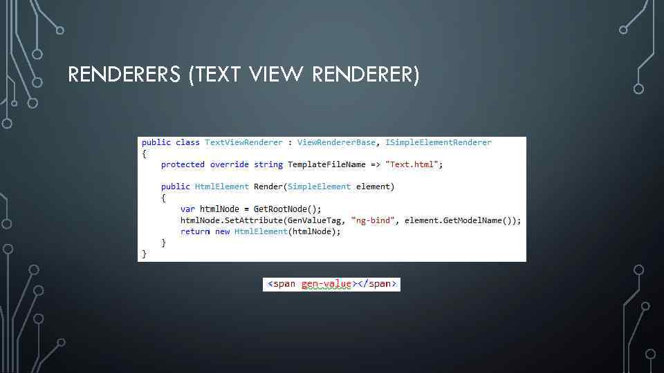 RENDERERS (TEXT VIEW RENDERER) 