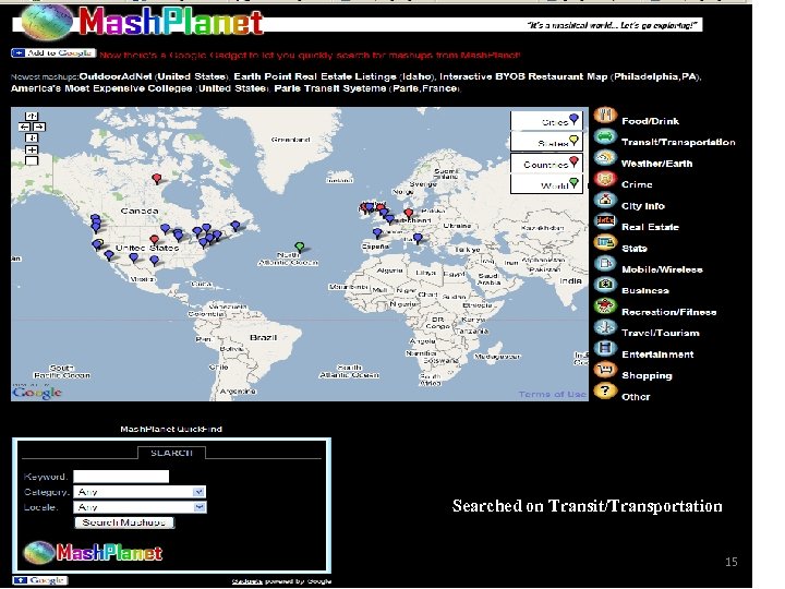 Searched on Transit/Transportation 15 