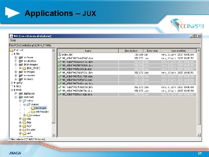 Applications – JUX JSAGA 25 
