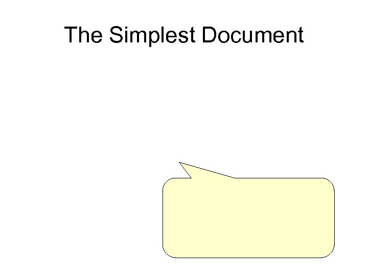 The Simplest Document 