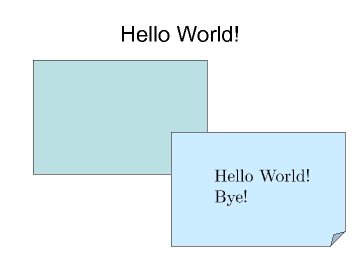 Hello World! 
