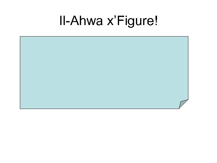 Il-Ahwa x’Figure! 