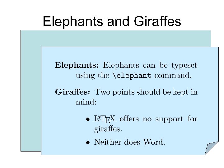 Elephants and Giraffes 