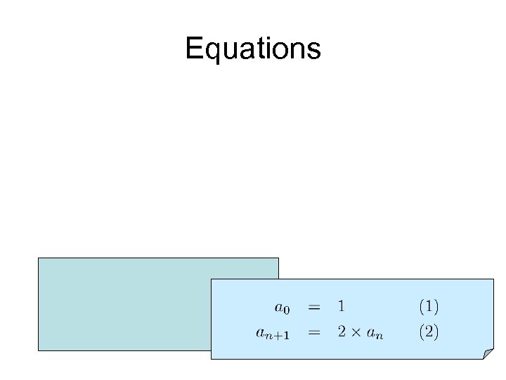 Equations 