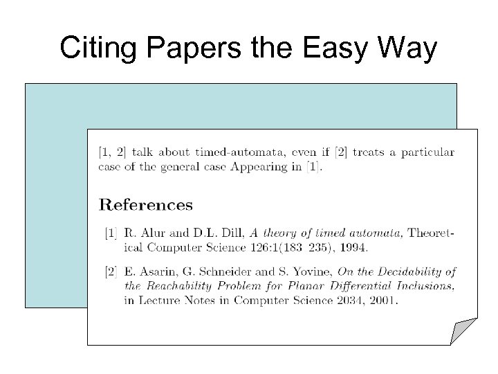 Citing Papers the Easy Way 