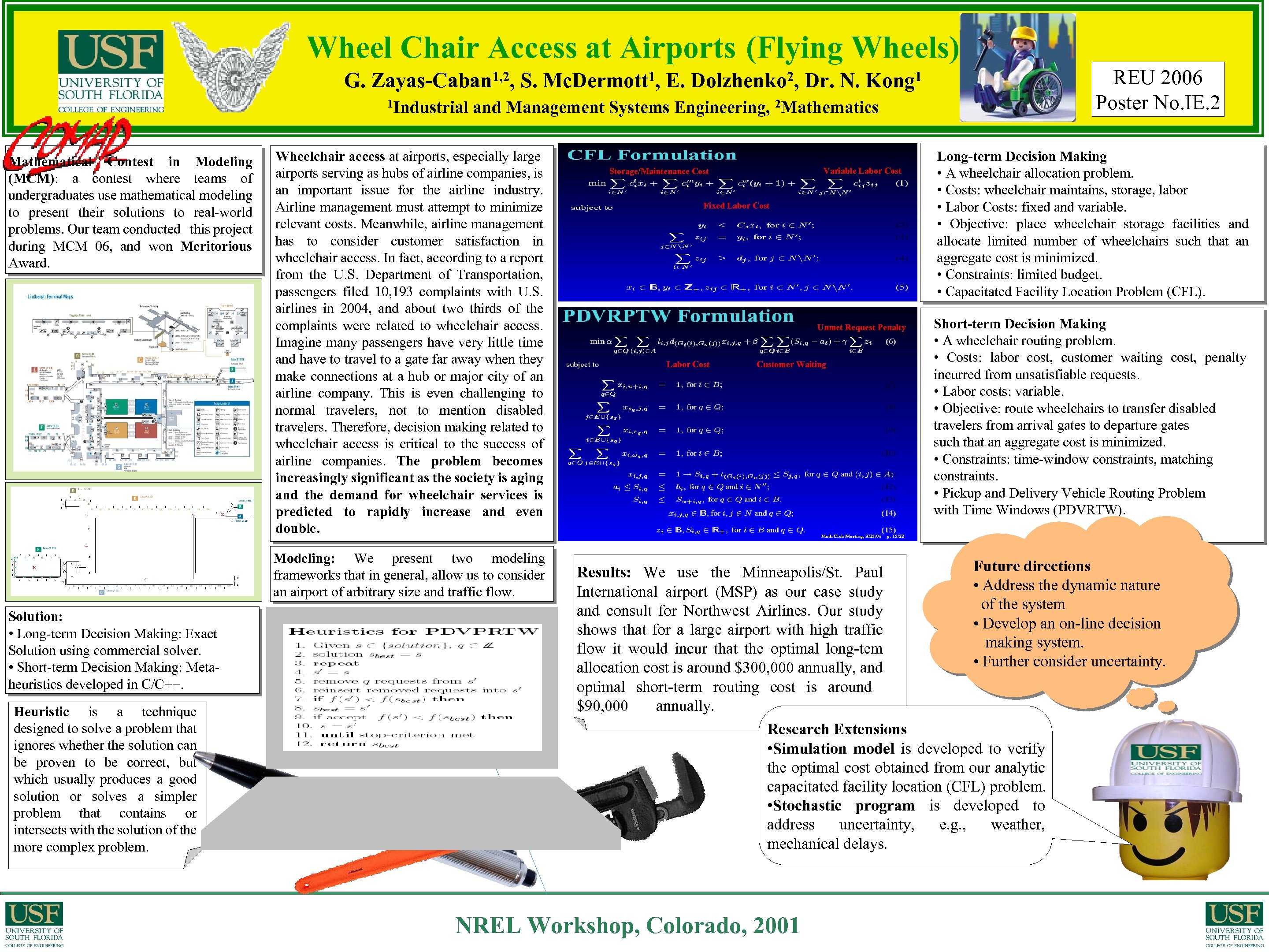 Wheel Chair Access at Airports (Flying Wheels) G. 1, 2, Zayas-Caban 1 Industrial Mathematical