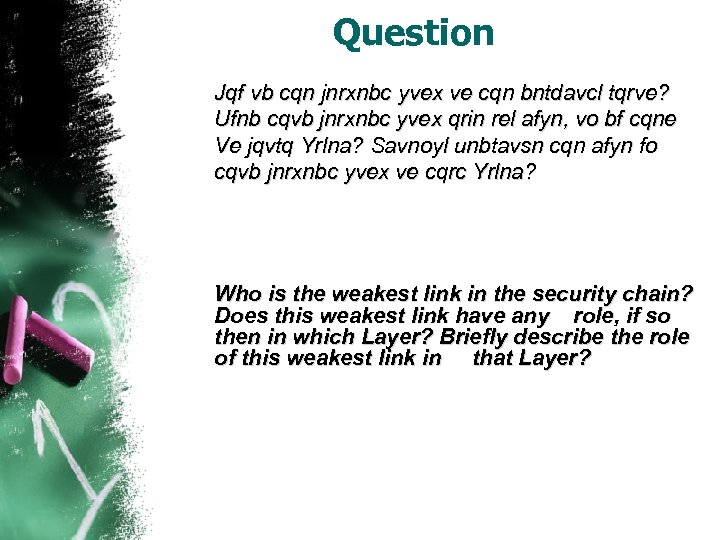 Question Jqf vb cqn jnrxnbc yvex ve cqn bntdavcl tqrve? Ufnb cqvb jnrxnbc yvex