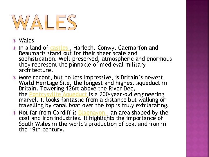  Wales In a land of castles , Harlech, Conwy, Caernarfon and Beaumaris stand