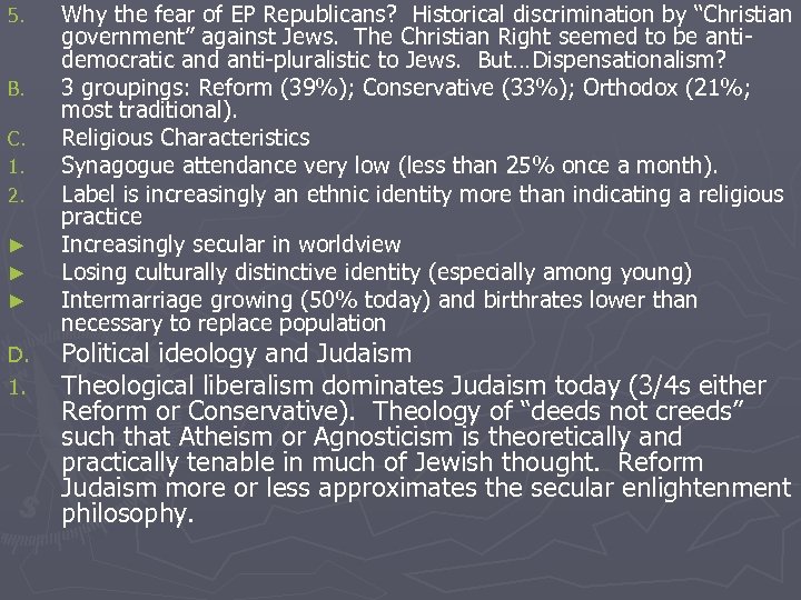 5. B. C. 1. 2. ► ► ► D. 1. Why the fear of
