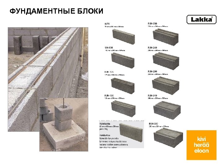 ФУНДАМЕНТНЫЕ БЛОКИ 