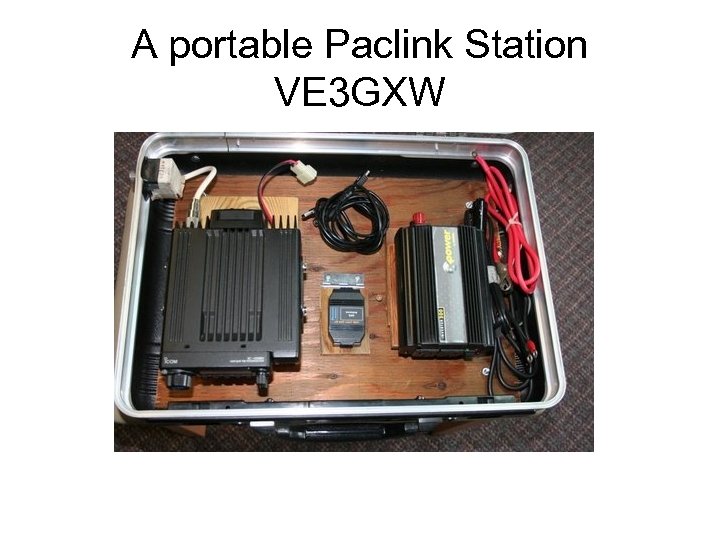 A portable Paclink Station VE 3 GXW 
