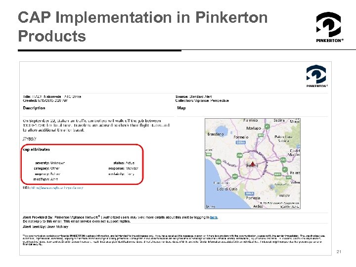 CAP Implementation in Pinkerton Products 21 