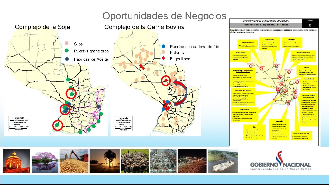 Oportunidades de Negocios Complejo de la Soja Complejo de la Carne Bovina Silos Puertos