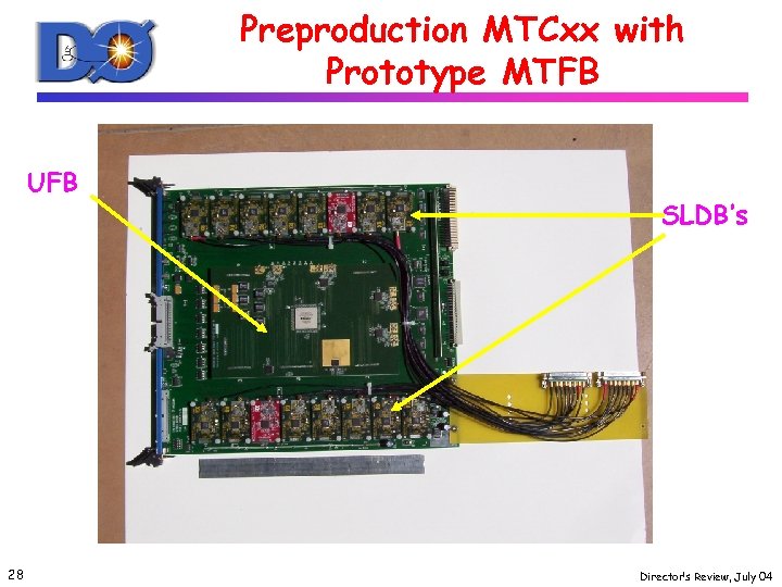 Preproduction MTCxx with Prototype MTFB UFB 28 SLDB’s Director’s Review, July 04 