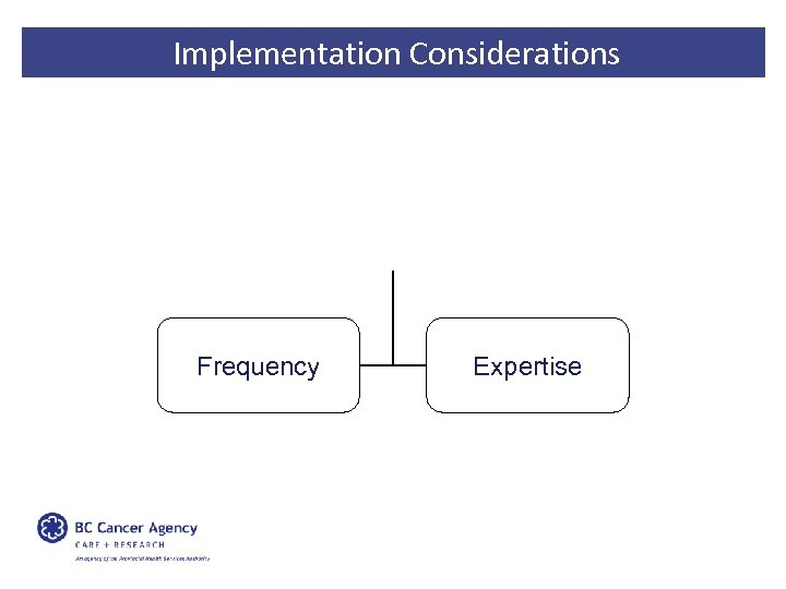 Implementation Considerations Frequency Expertise 