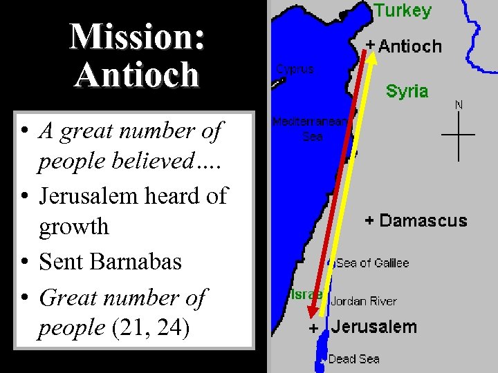 Mission: Antioch • A great number of people believed…. • Jerusalem heard of growth