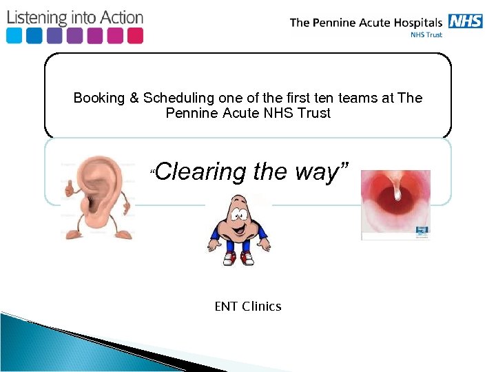 Booking & Scheduling one of the first ten teams at The Pennine Acute NHS