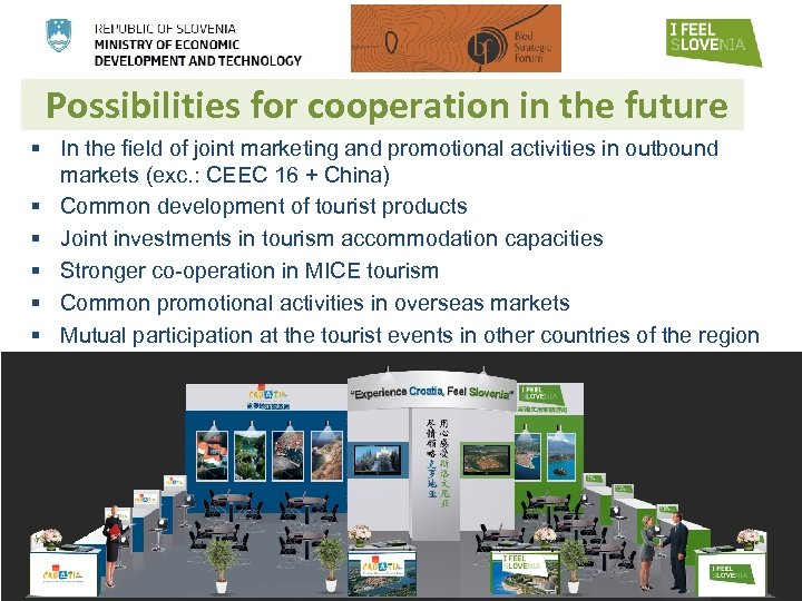 Possibilities for cooperation in the future § In the field of joint marketing and