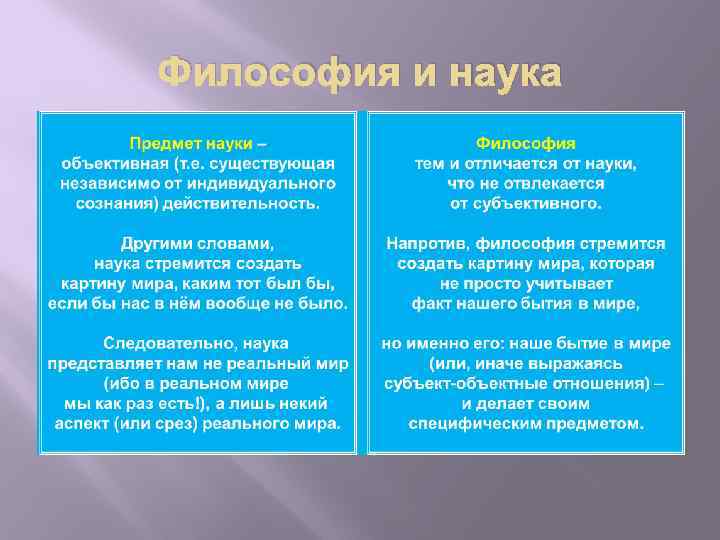 Философия и наука 