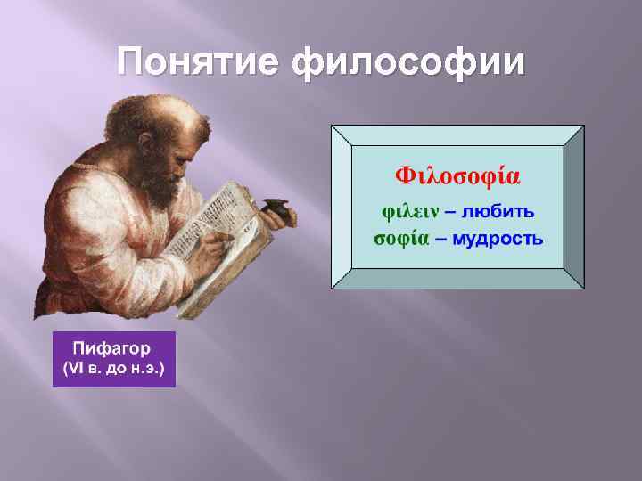 Понятие философии 