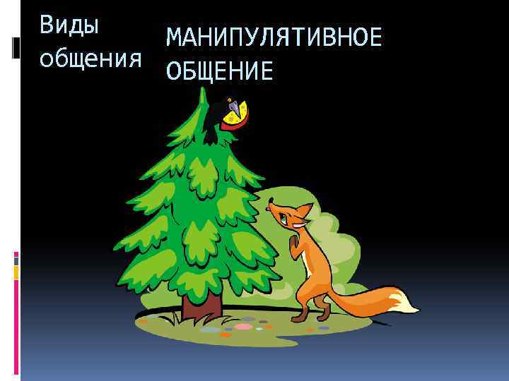Виды МАНИПУЛЯТИВНОЕ общения ОБЩЕНИЕ 
