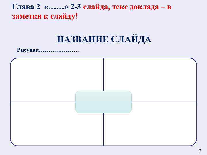 Глава 2 «……» 2 -3 слайда, текс доклада – в заметки к слайду! НАЗВАНИЕ