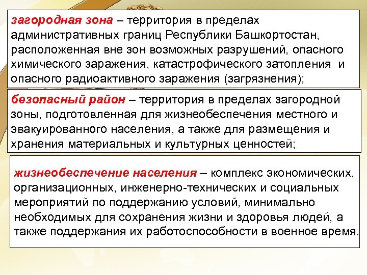 Зона возможного. Зона возможных опасностей это. Загородная зона это ОБЖ. Загородная зона территория в пределах. Территория расположенная вне зон возможных разрушений опасного.