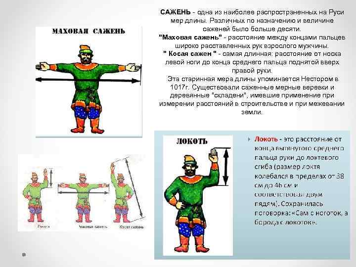 Что такое сажень мера длины