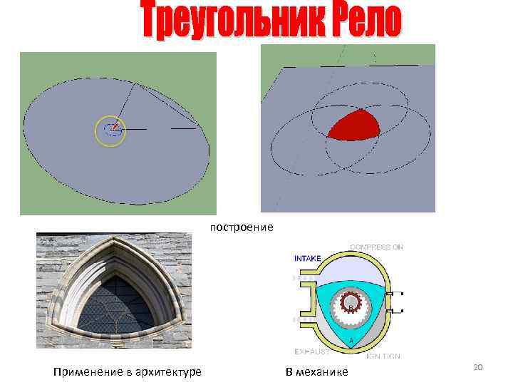 построение Применение в архитектуре В механике 20 