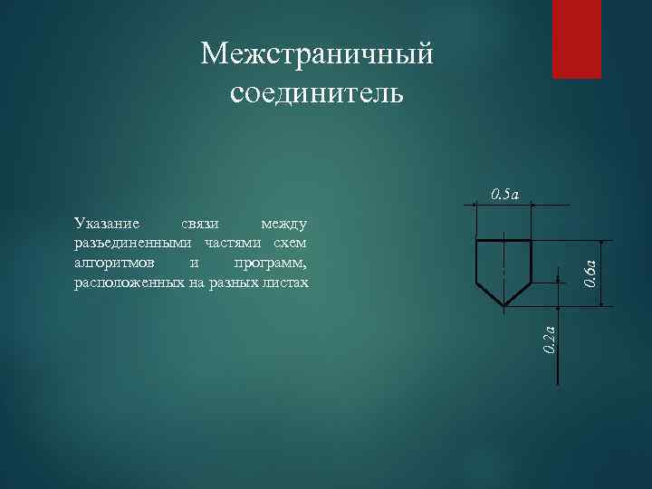 Межстраничный соединитель блок схемы