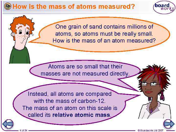 How is the mass of atoms measured? One grain of sand contains millions of