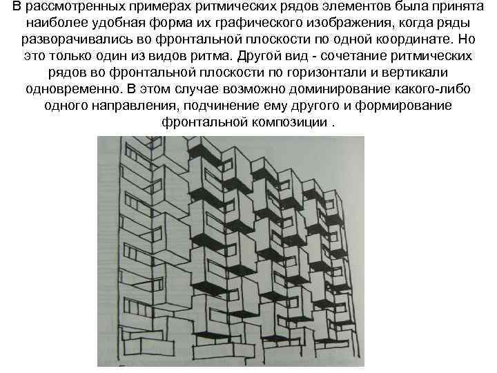 В рассмотренных примерах ритмических рядов элементов была принята наиболее удобная форма их графического изображения,