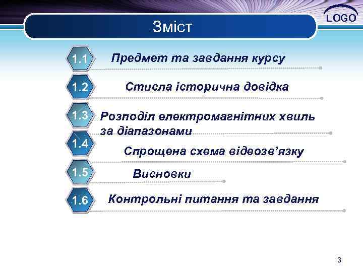 Зміст 1. 1 Предмет та завдання курсу 1. 2 LOGO Стисла історична довідка 1.