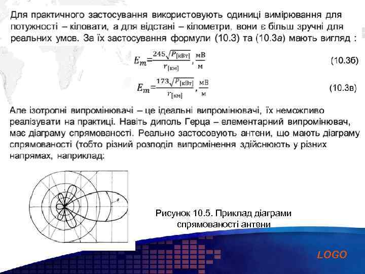 Add your company slogan Рисунок 10. 5. Приклад діаграми спрямованості антени LOGO 