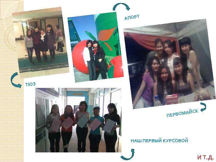 АПОРТ ТЮЗ ЙСК РВОМА ПЕ НАШ ПЕРВЫЙ КУРСОВОЙ И Т. Д. 