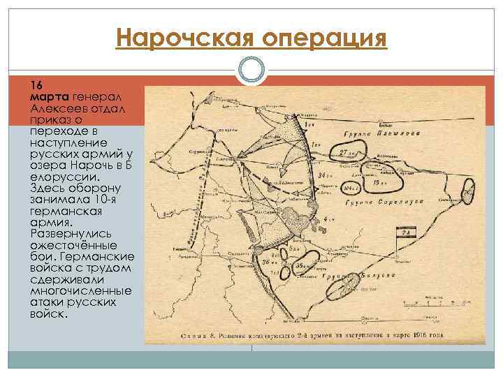 Нарочская операция 16 марта генерал Алексеев отдал приказ о переходе в наступление русских армий